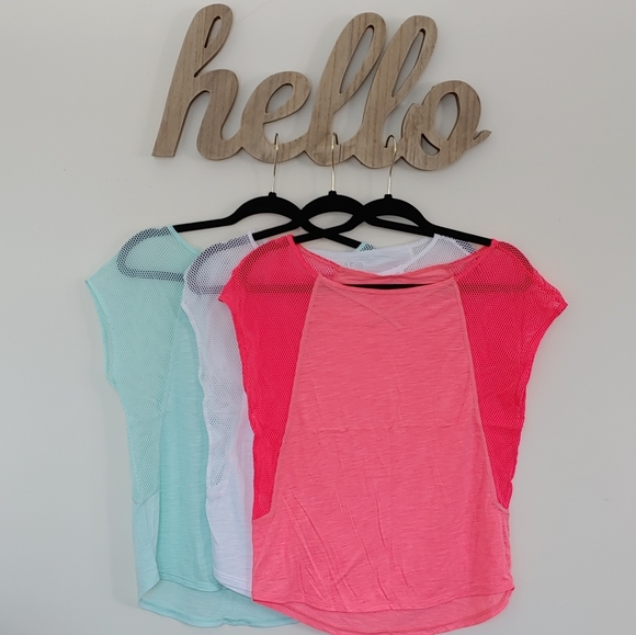 American Eagle Outfitters Tops - 3 AEO Mesh Workout Tops (XS/S)